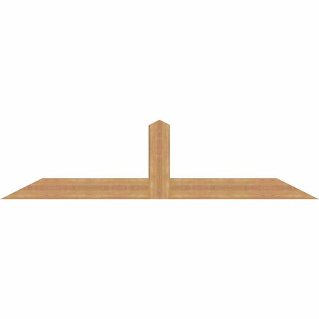 Ekena Millwork Portland Smooth Timber Gable Bracket, Western Red Cedar, 84"W x 21"H x 3 1/2"D x 5 1/2"F, 6/12 Pitch GBW084X21X0406POR00SWR